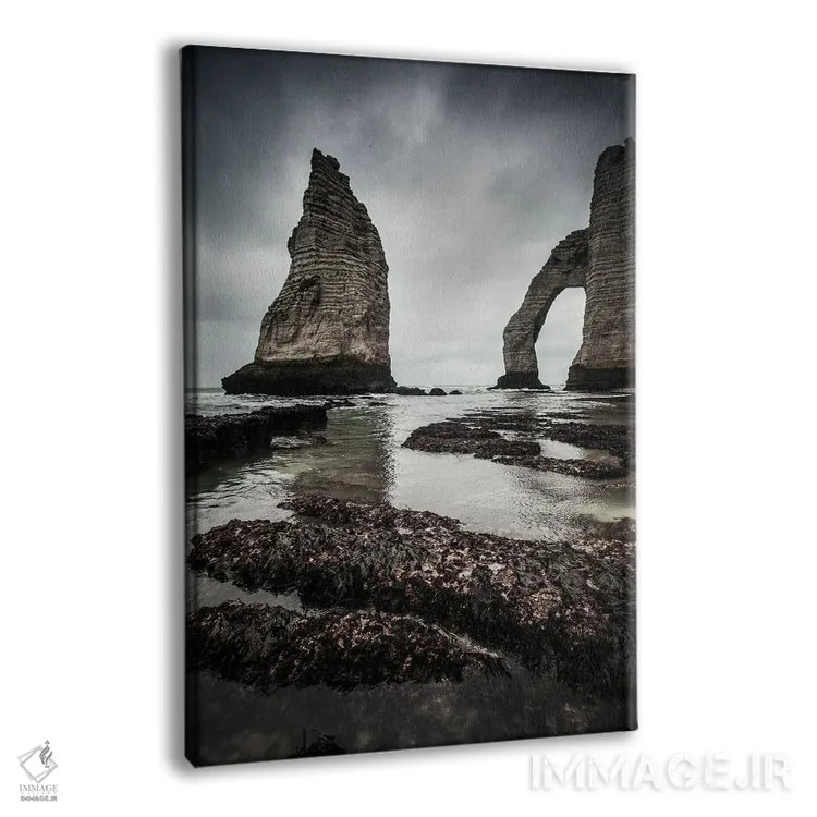 تابلو ساحل اترتا (فرانسه) اثر آنابل شابر - نمای پرسپکتیو محصول