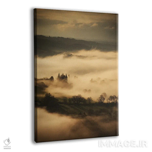 تابلو قلعهای در آسمان اثر آنابل شابر - نمای پرسپکتیو محصول