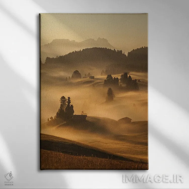 تابلو آلپه دی سیوسی (ایتالیا) اثر آنابل شابر - نمای روبهرو روی دیوار