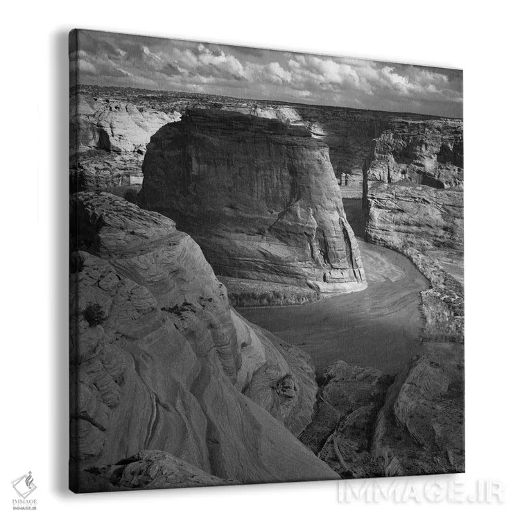 تابلو دره شلی (آریزونا) اثر انسل آدامز (عکاس طبیعت آمریکایی) - نمای پرسپکتیو محصول