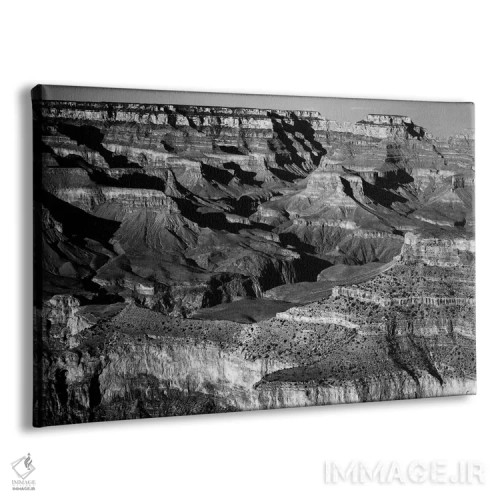 تابلو پارک ملی گرند کانیون XVI اثر انسل آدامز (عکاس طبیعت آمریکایی) - نمای پرسپکتیو محصول