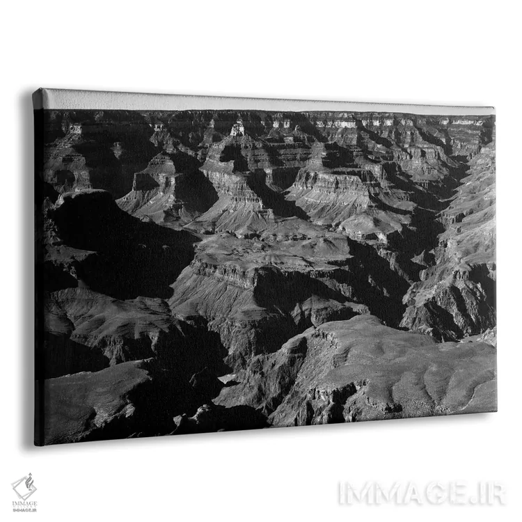 تابلو پارک ملی گرند کانیون XVII اثر انسل آدامز (عکاس طبیعت آمریکایی) - نمای پرسپکتیو محصول