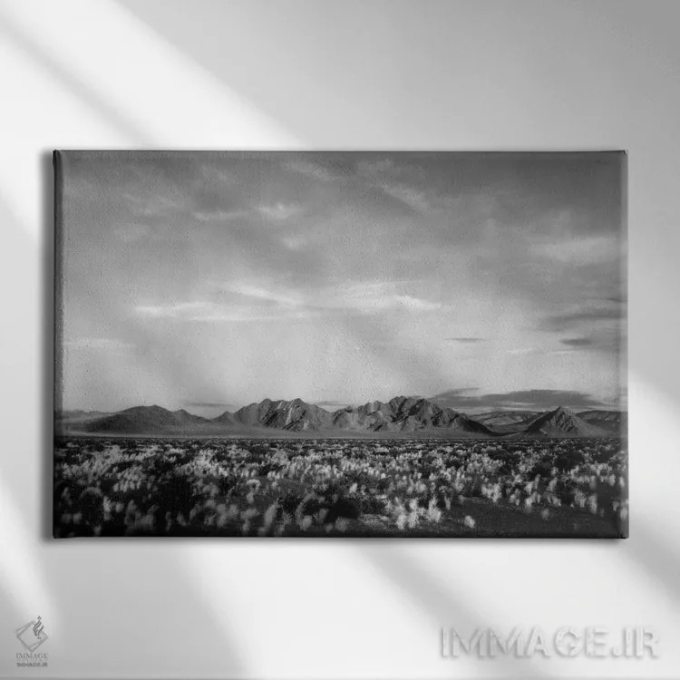 تابلو نزدیک یادبود ملی دره مرگ اثر انسل آدامز (عکاس طبیعت آمریکایی) - نمای روبهرو روی دیوار