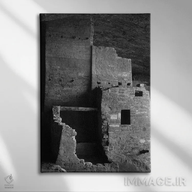 تابلو Mesa Verde National Park,کلیف پالاس، پارک ملی مسا ورده اثر انسل آدامز (عکاس طبیعت آمریکایی) - نمای روبهرو روی دیوار