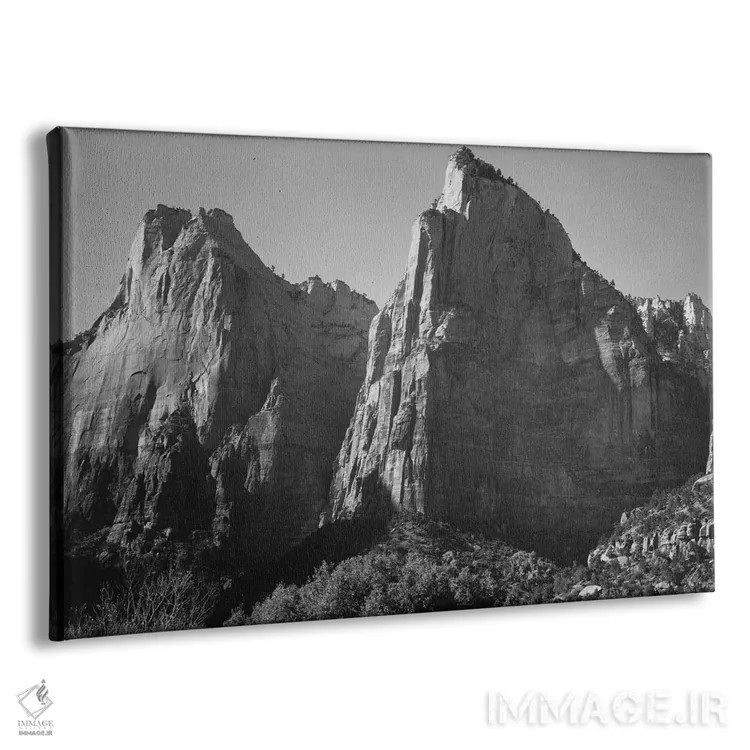 تابلو Zion National Park,محوطه پاتریارکها، پارک ملی زایان اثر انسل آدامز (عکاس طبیعت آمریکایی) - نمای پرسپکتیو محصول