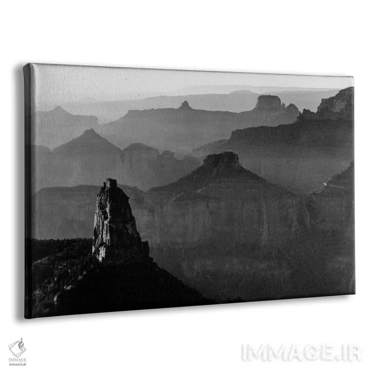 تابلو پارک ملی گرند کانیون III اثر انسل آدامز (عکاس طبیعت آمریکایی) - نمای پرسپکتیو محصول
