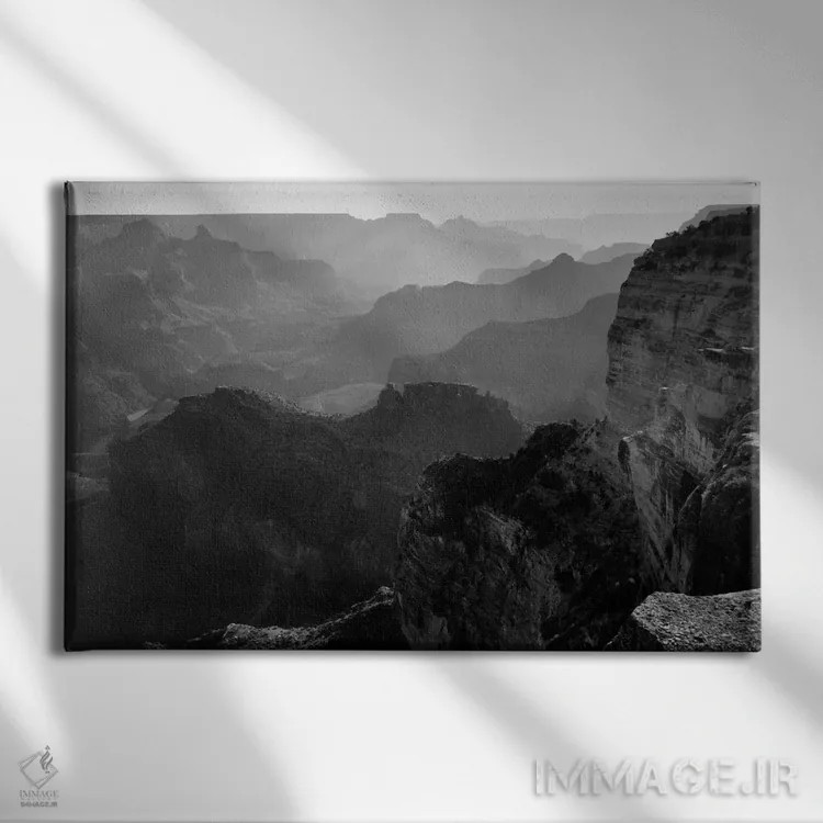 تابلو پارک ملی گرند کانیون I اثر انسل آدامز (عکاس طبیعت آمریکایی) - نمای روبهرو روی دیوار