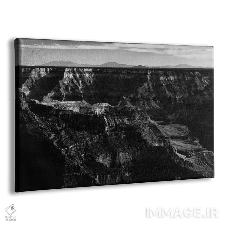 تابلو پارک ملی گرند کانیون XII اثر انسل آدامز (عکاس طبیعت آمریکایی) - نمای پرسپکتیو محصول