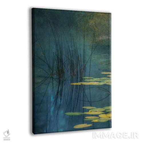 تابلو آکوا (رنگ آبی سبز) اثر آندریاس آجازی - نمای پرسپکتیو محصول