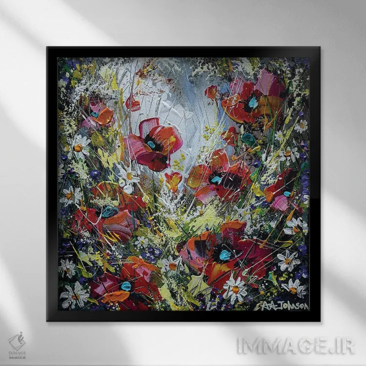 تابلو آرامش خاطر اثر اندرو آلن جانسون - نمای قابدار مشکی