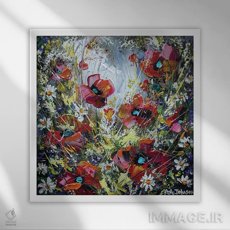 تابلو آرامش خاطر اثر اندرو آلن جانسون - نمای قابدار سفید