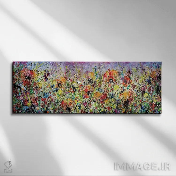 تابلو گلها II (فرانسوی) اثر اندرو آلن جانسون - نمای روبهرو روی دیوار