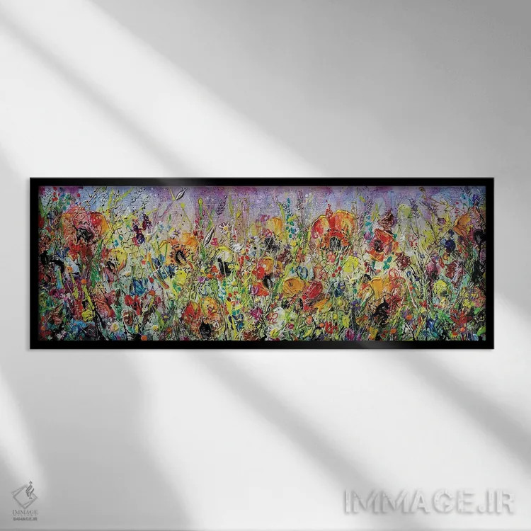 تابلو گلها II (فرانسوی) اثر اندرو آلن جانسون - نمای قابدار مشکی