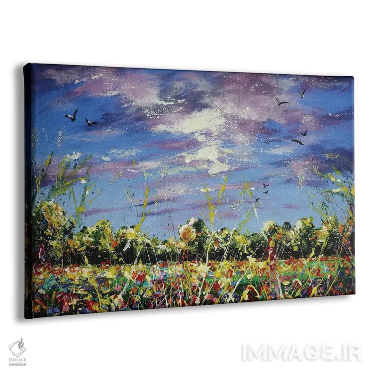 تابلو مزرعه تابستانی اثر اندرو آلن جانسون - نمای پرسپکتیو محصول