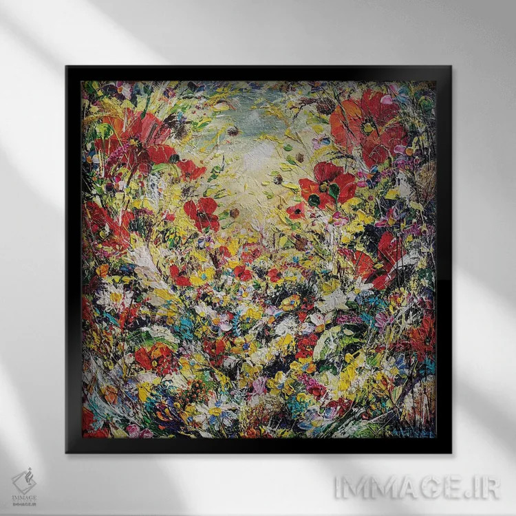 تابلو شیفتگی اثر اندرو آلن جانسون - نمای قابدار مشکی