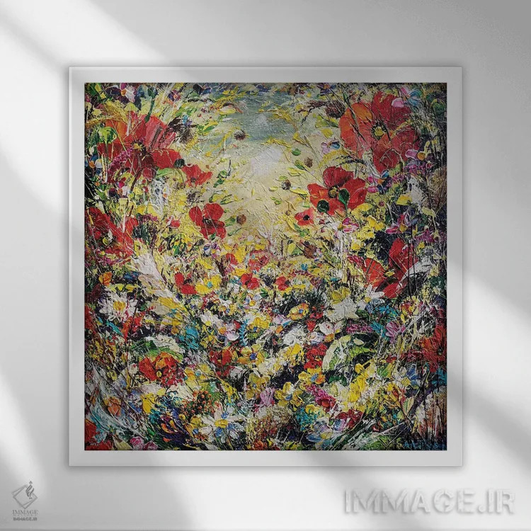 تابلو شیفتگی اثر اندرو آلن جانسون - نمای قابدار سفید