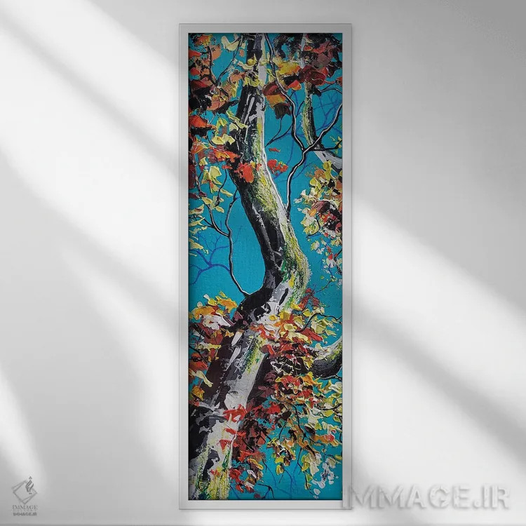 تابلو ظرافت پاییز اثر اندرو آلن جانسون - نمای قابدار سفید