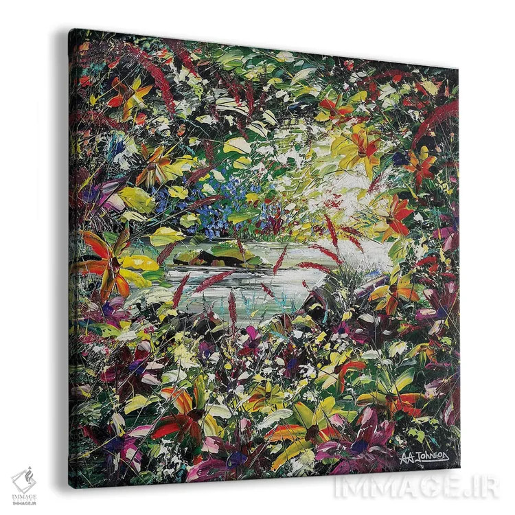 تابلو آرامش آب اثر اندرو آلن جانسون - نمای پرسپکتیو محصول