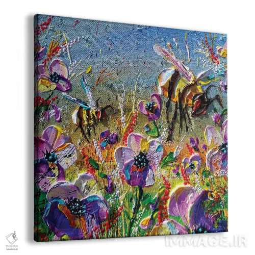 تابلو ابری همراه با احتمال زنبورها اثر اندرو آلن جانسون - نمای پرسپکتیو محصول