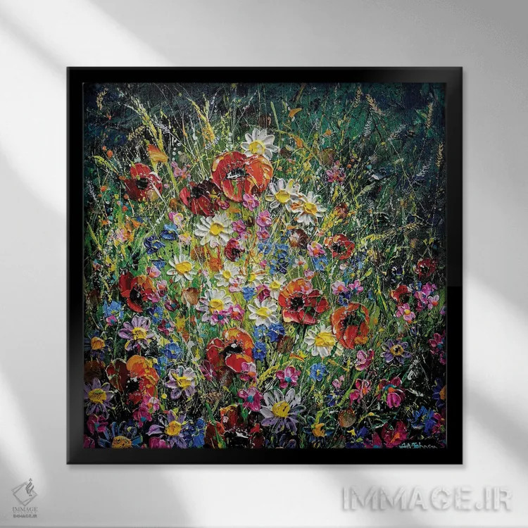 تابلو اجازه بده نور وارد شود اثر اندرو آلن جانسون - نمای قابدار مشکی