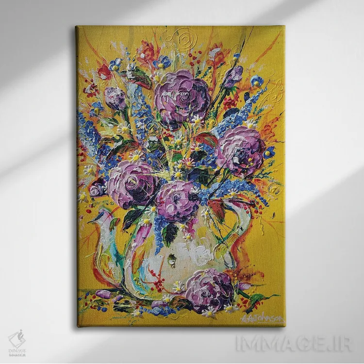 تابلو درهمآمیختگی عجیبوغریب اثر اندرو آلن جانسون - نمای روبهرو روی دیوار