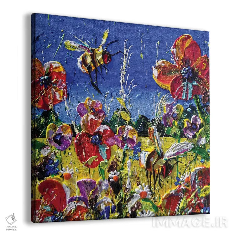 تابلو مزارع زرد اثر اندرو آلن جانسون - نمای پرسپکتیو محصول