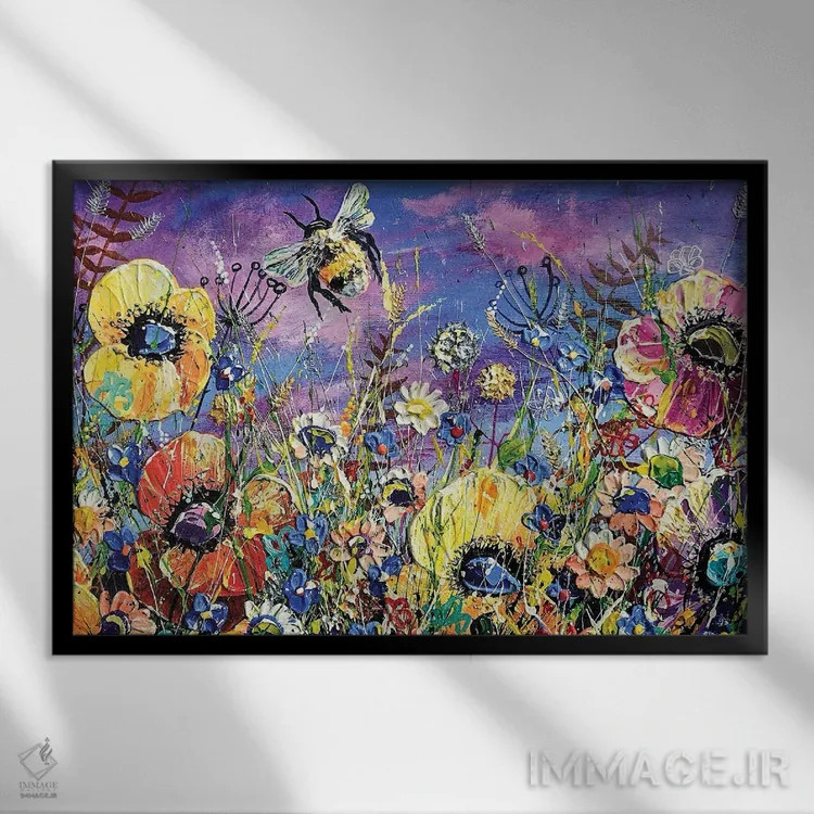 تابلو تابستان اثر اندرو آلن جانسون - نمای قابدار مشکی