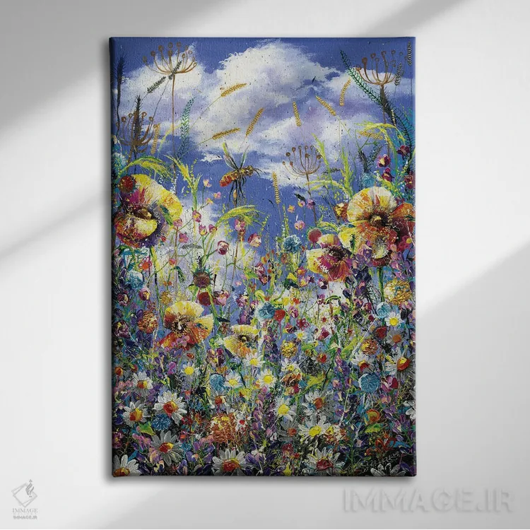 تابلو فضای نفسکشیدن اثر اندرو آلن جانسون - نمای روبهرو روی دیوار