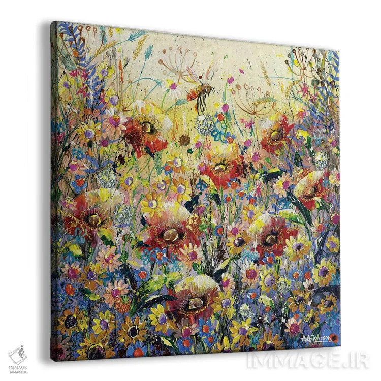 تابلو چمنزار شقایق اثر اندرو آلن جانسون - نمای پرسپکتیو محصول