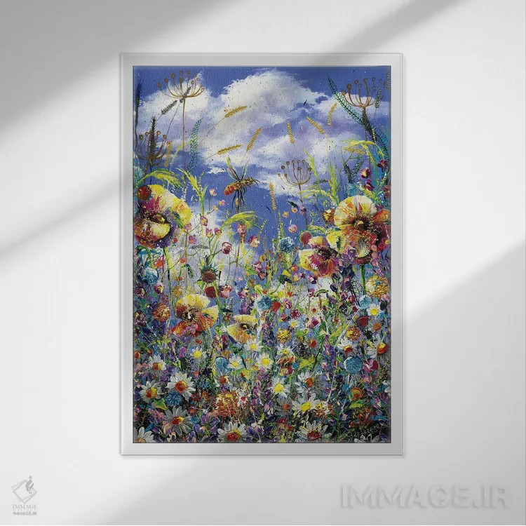 تابلو فضای نفسکشیدن اثر اندرو آلن جانسون - نمای قابدار سفید