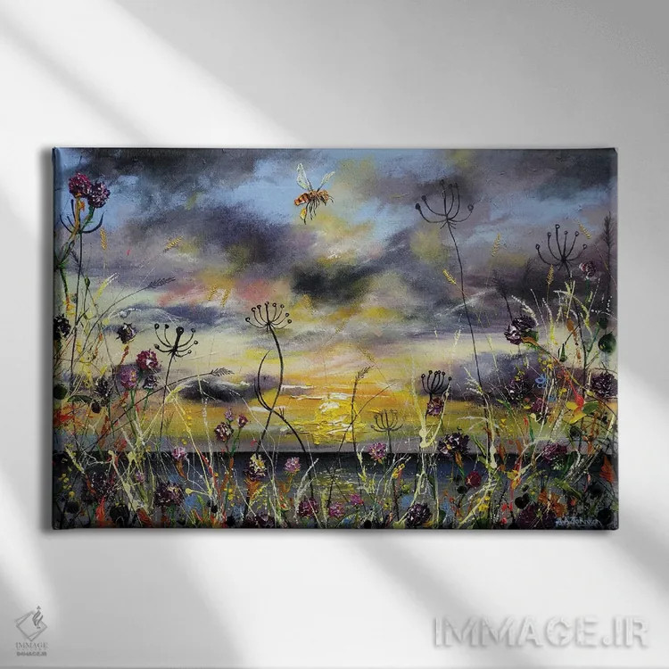 تابلو خارها بر فراز دماغه اثر اندرو آلن جانسون - نمای روبهرو روی دیوار