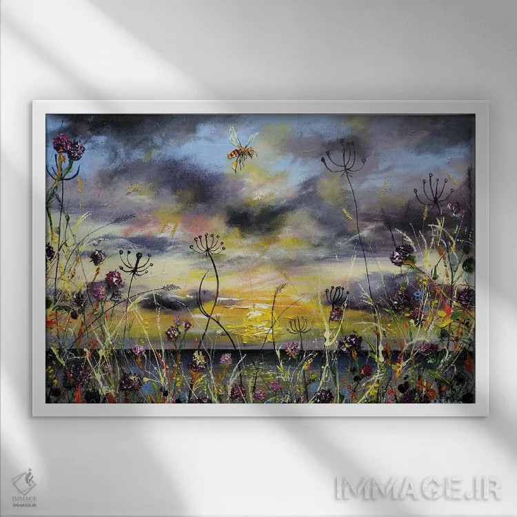 تابلو خارها بر فراز دماغه اثر اندرو آلن جانسون - نمای قابدار سفید