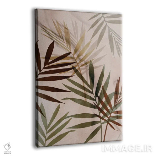 تابلو برگهای ملایم I اثر آریا کِی - نمای پرسپکتیو محصول