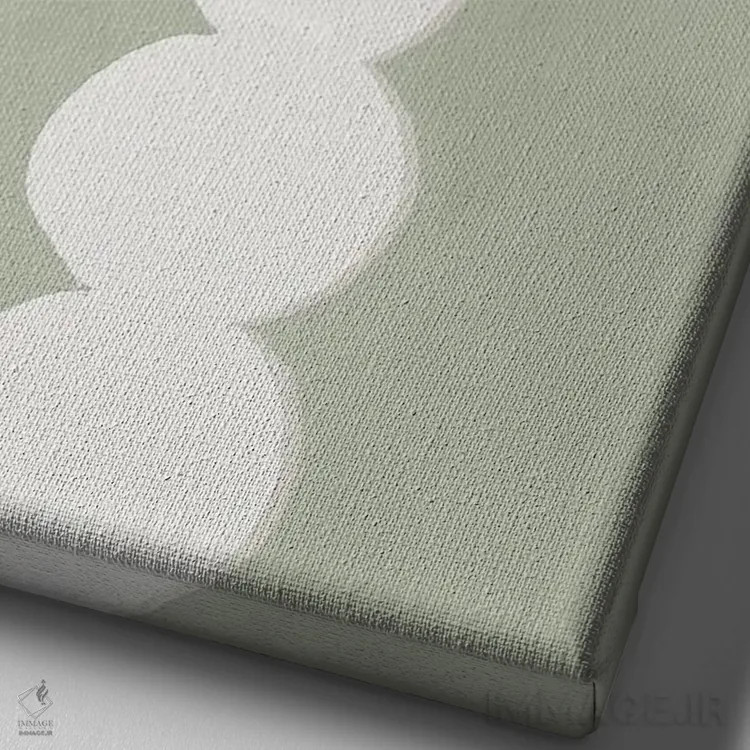 تابلو گلدان مریم گلی I اثر آریا کِی - نمای نزدیک بافت بوم