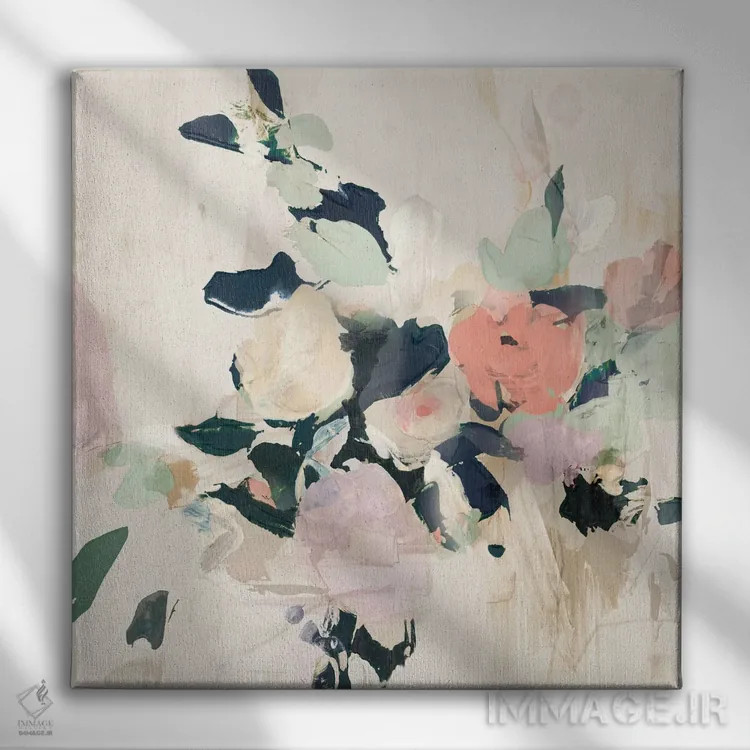 تابلو گلها در بهار II اثر آریا کِی - نمای روبهرو روی دیوار