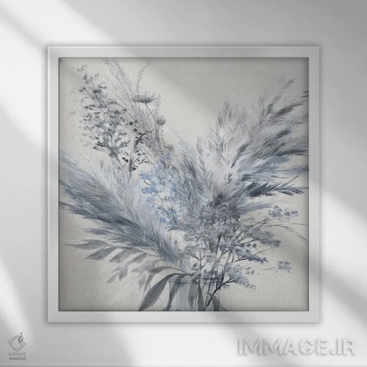 تابلو جین I (نام یا پارچه جین) اثر آریا کِی - نمای قابدار سفید