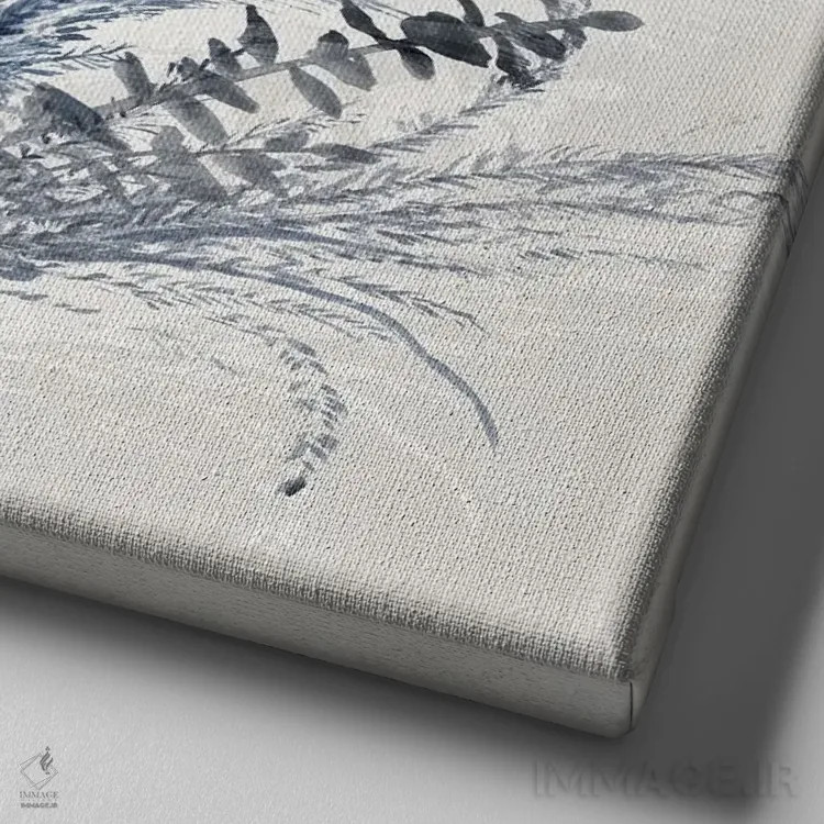 تابلو جین II (نام یا پارچه جین) اثر آریا کِی - نمای نزدیک بافت بوم