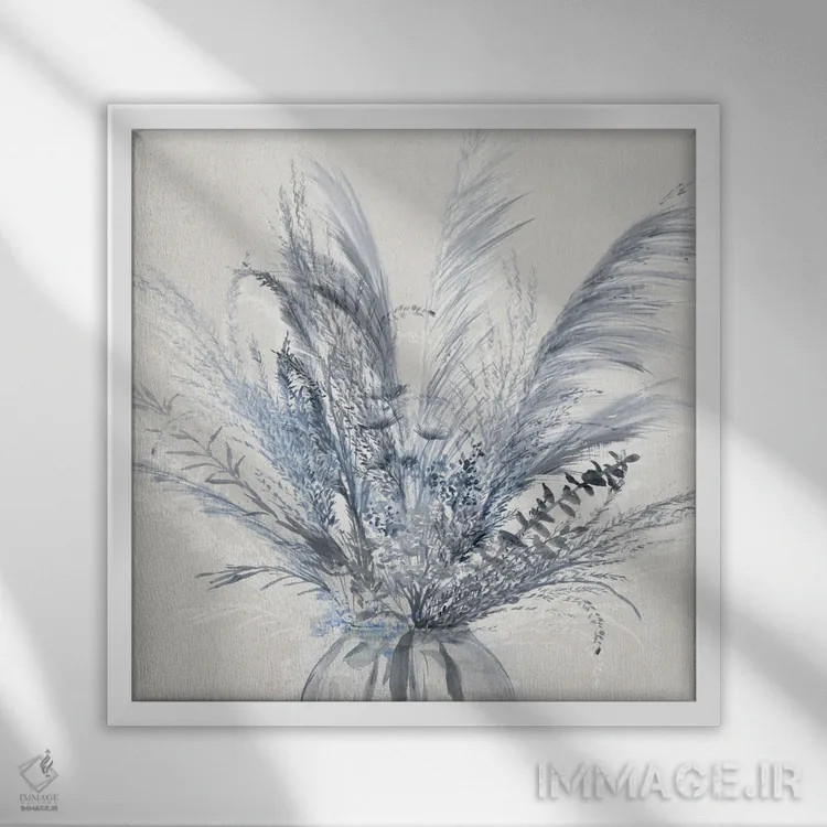 تابلو جین II (نام یا پارچه جین) اثر آریا کِی - نمای قابدار سفید