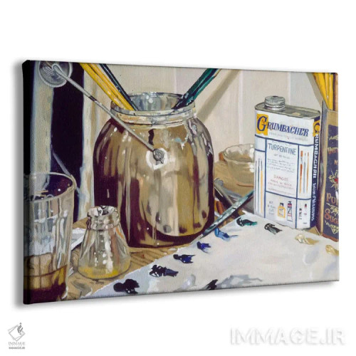 تابلو پالت نقاش اثر آندریا آلوین - نمای پرسپکتیو محصول