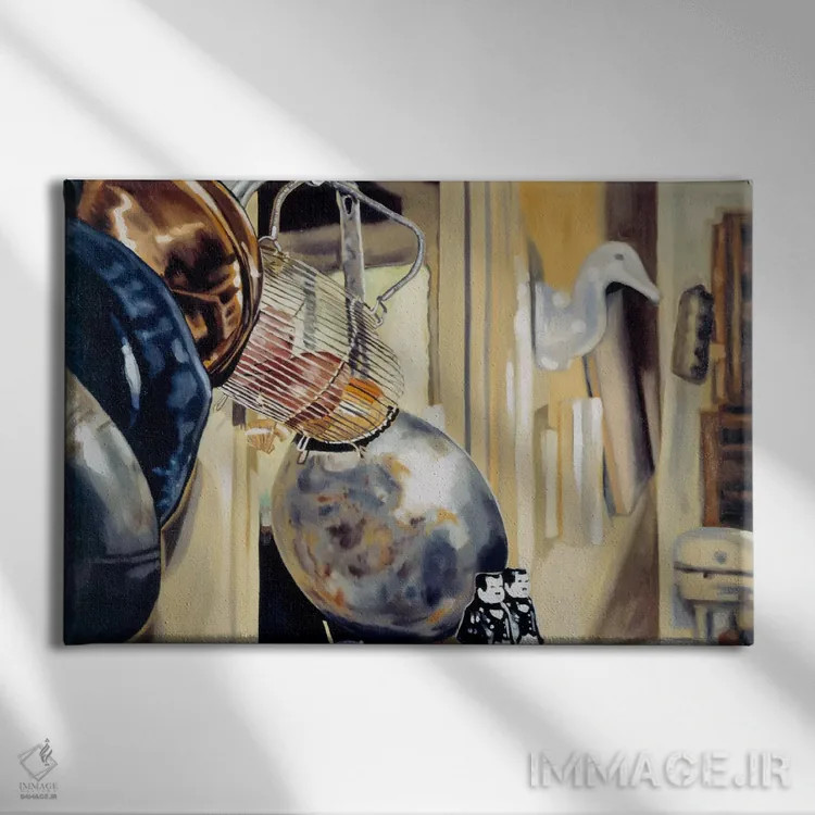 تابلو غاز آشپزخانه اثر آندریا آلوین - نمای روبهرو روی دیوار