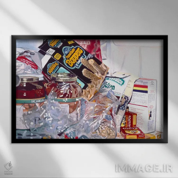 تابلو آشپزخانه لوری اثر آندریا آلوین - نمای قابدار مشکی