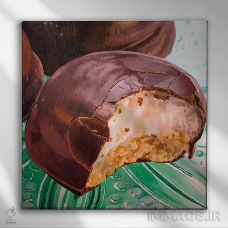 تابلو بیسکوتو (شیرینی ایتالیایی) اثر آندریا آلوین - نمای روبهرو روی دیوار