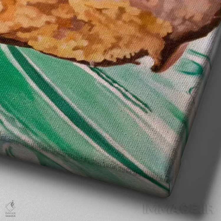 تابلو بیسکوتو (شیرینی ایتالیایی) اثر آندریا آلوین - نمای نزدیک بافت بوم