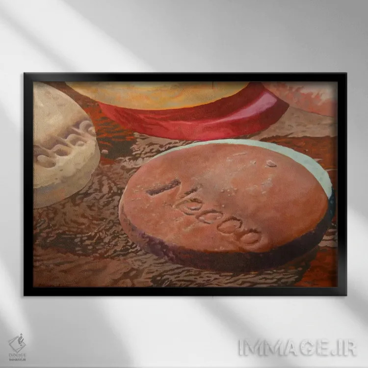 تابلو آبنبات ویفر II اثر آندریا آلوین - نمای قابدار مشکی