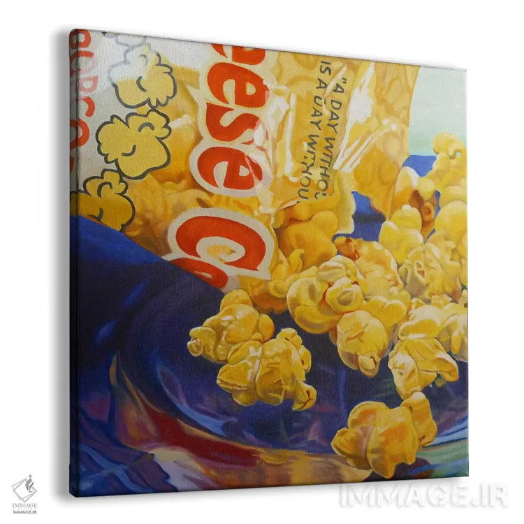 تابلو مرد پاپکُرن اثر آندریا آلوین - نمای پرسپکتیو محصول