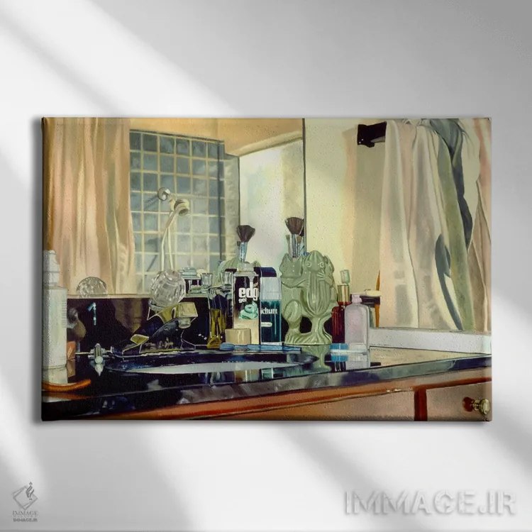 تابلو حمام (فرانسوی) اثر آندریا آلوین - نمای روبهرو روی دیوار