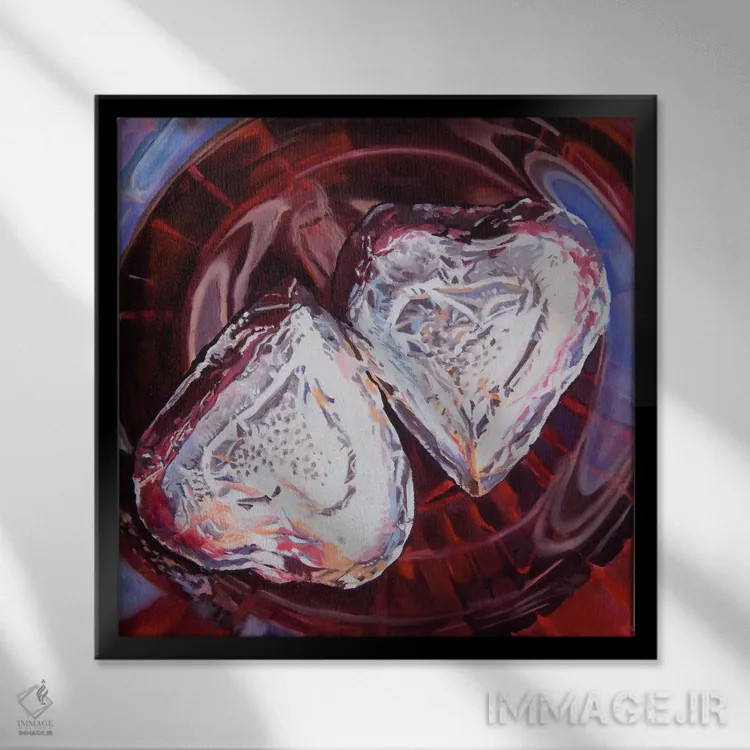 تابلو عزیزان اثر آندریا آلوین - نمای قابدار مشکی