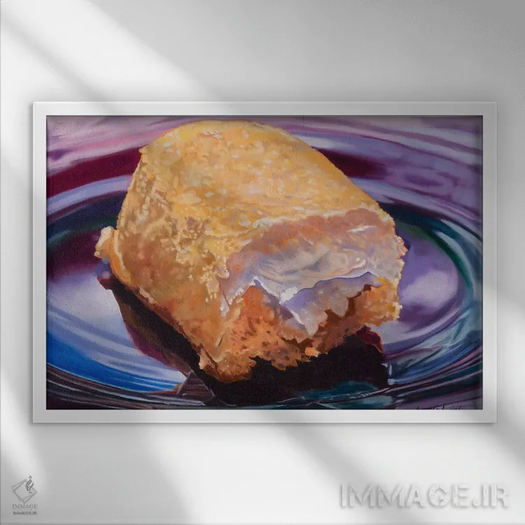 تابلو غذای انگشتی اثر آندریا آلوین - نمای قابدار سفید