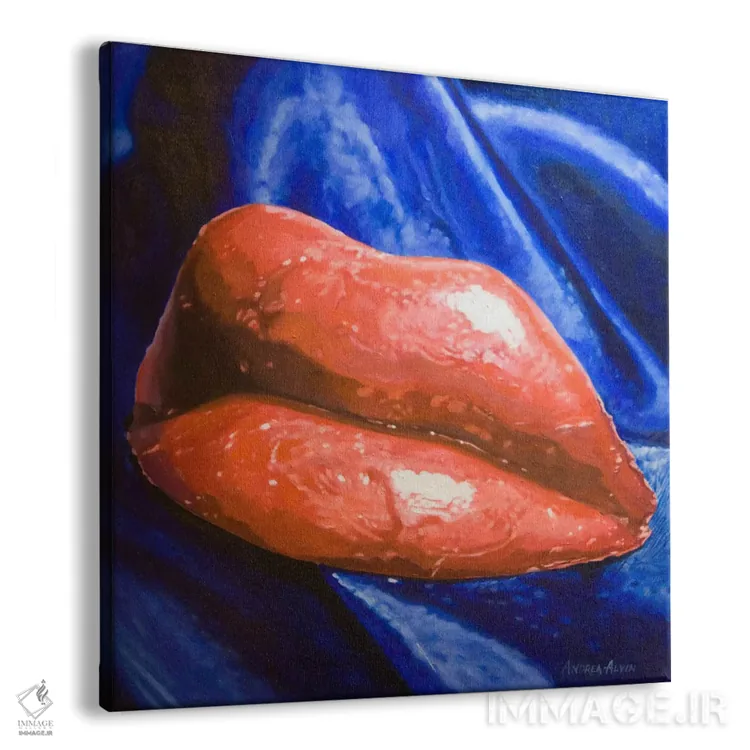 تابلو لبهای مومی اثر آندریا آلوین - نمای پرسپکتیو محصول