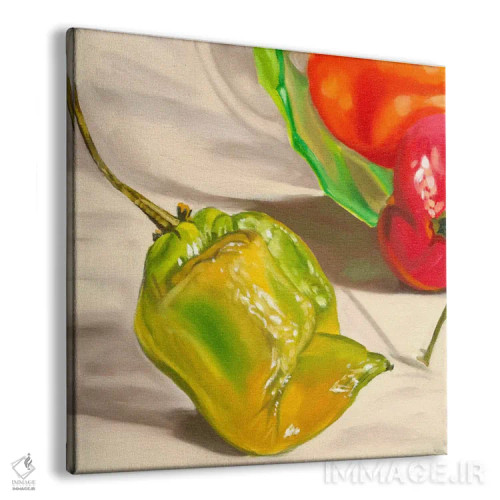 تابلو هابانرو زرد (فلفل تند) اثر آندریا آلوین - نمای پرسپکتیو محصول